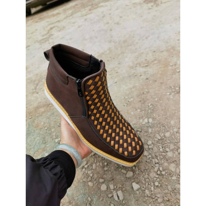 Hand-knitted Boots
