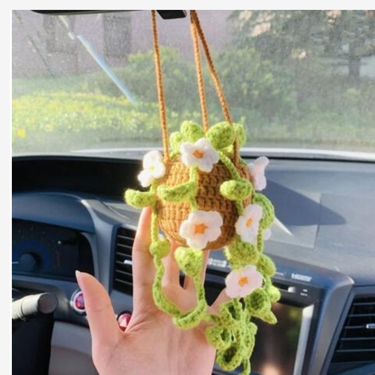 Hand Knitted Car Hanging Decorations