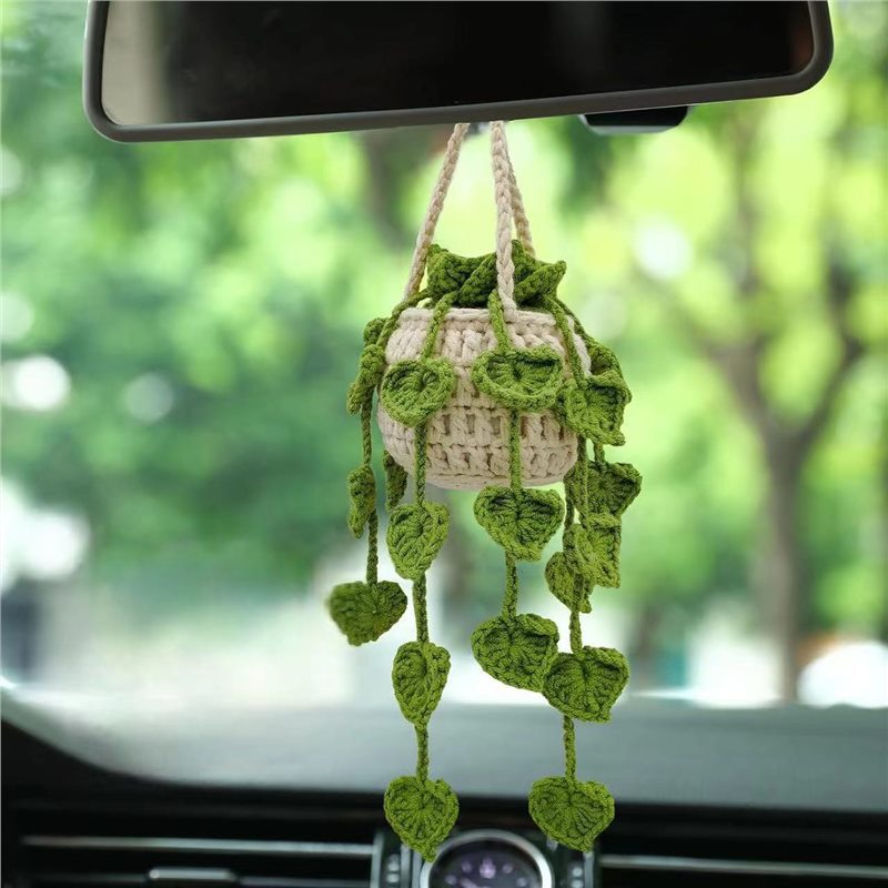 Hand Knitted Car Hanging Decorations