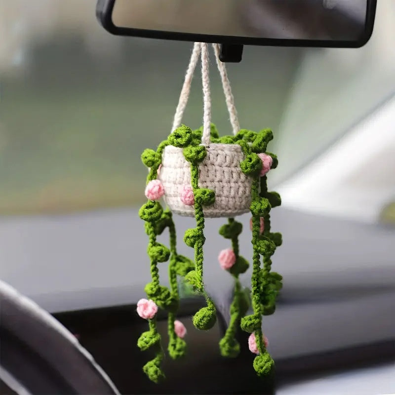 Hand Knitted Car Hanging Decorations