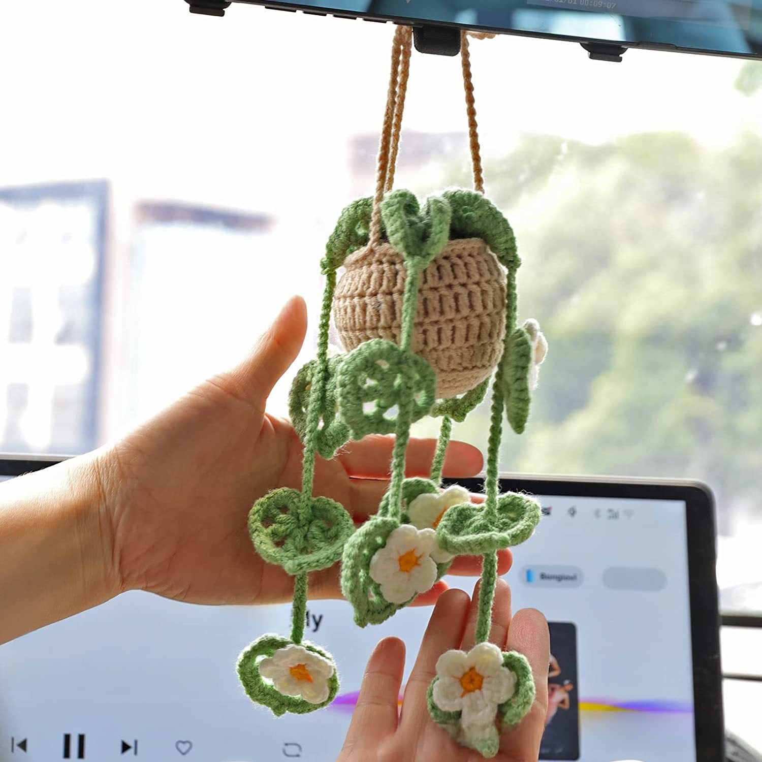 Hand Knitted Car Hanging Decorations