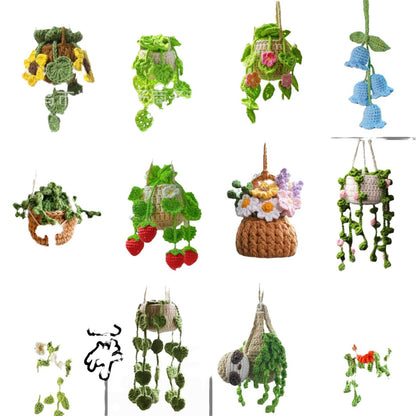 Hand Knitted Car Hanging Decorations