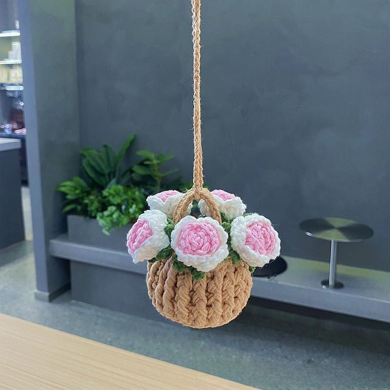 Hand Knitted Car Hanging Decorations