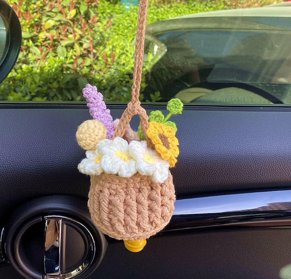 Hand Knitted Car Hanging Decorations