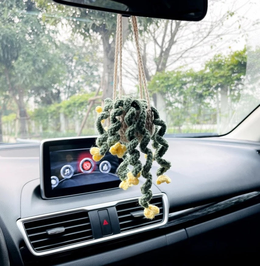 Hand Knitted Car Hanging Decorations