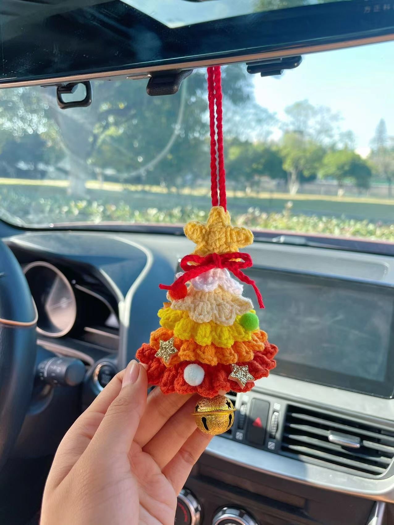 Hand Knitted Car Hanging Decorations