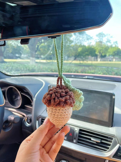 Hand Knitted Car Hanging Decorations