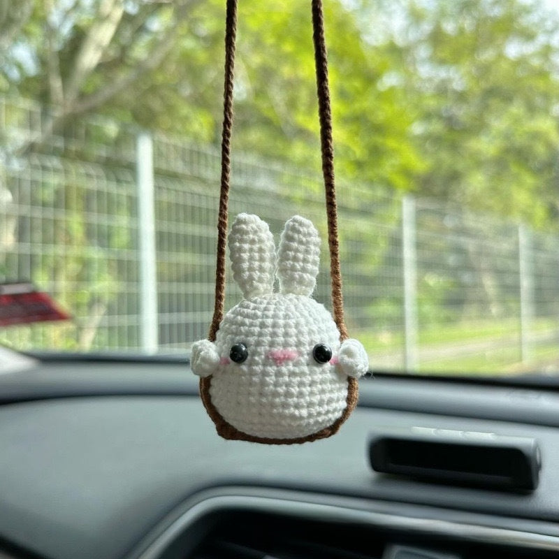 Hand Knitted Car Hanging Decorations