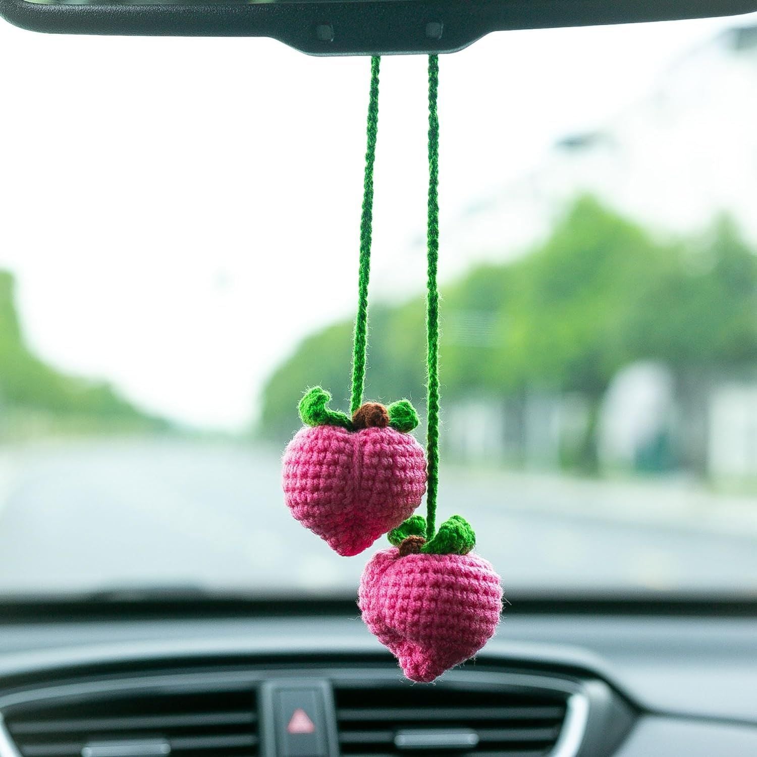 Hand Knitted Car Hanging Decorations