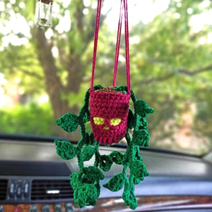 Hand Knitted Car Hanging Decorations