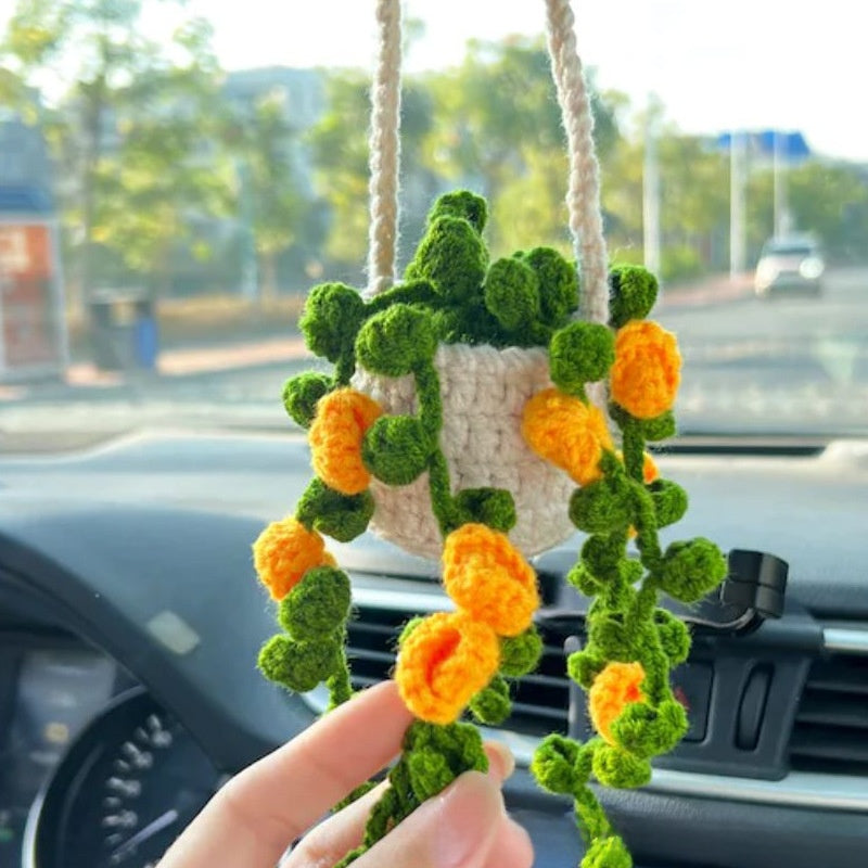 Hand Knitted Car Hanging Decorations