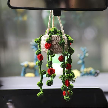 Hand Knitted Car Hanging Decorations