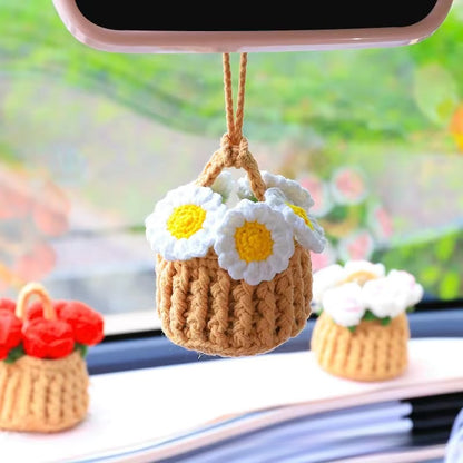 Hand Knitted Car Hanging Decorations