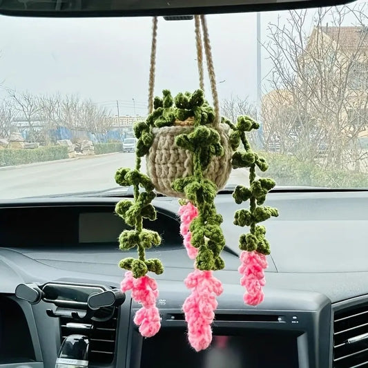 Hand Knitted Car Hanging Decorations