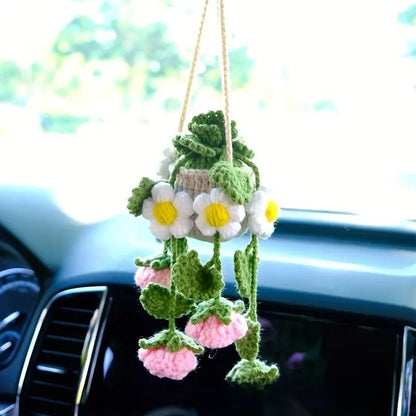 Hand Knitted Car Hanging Decorations