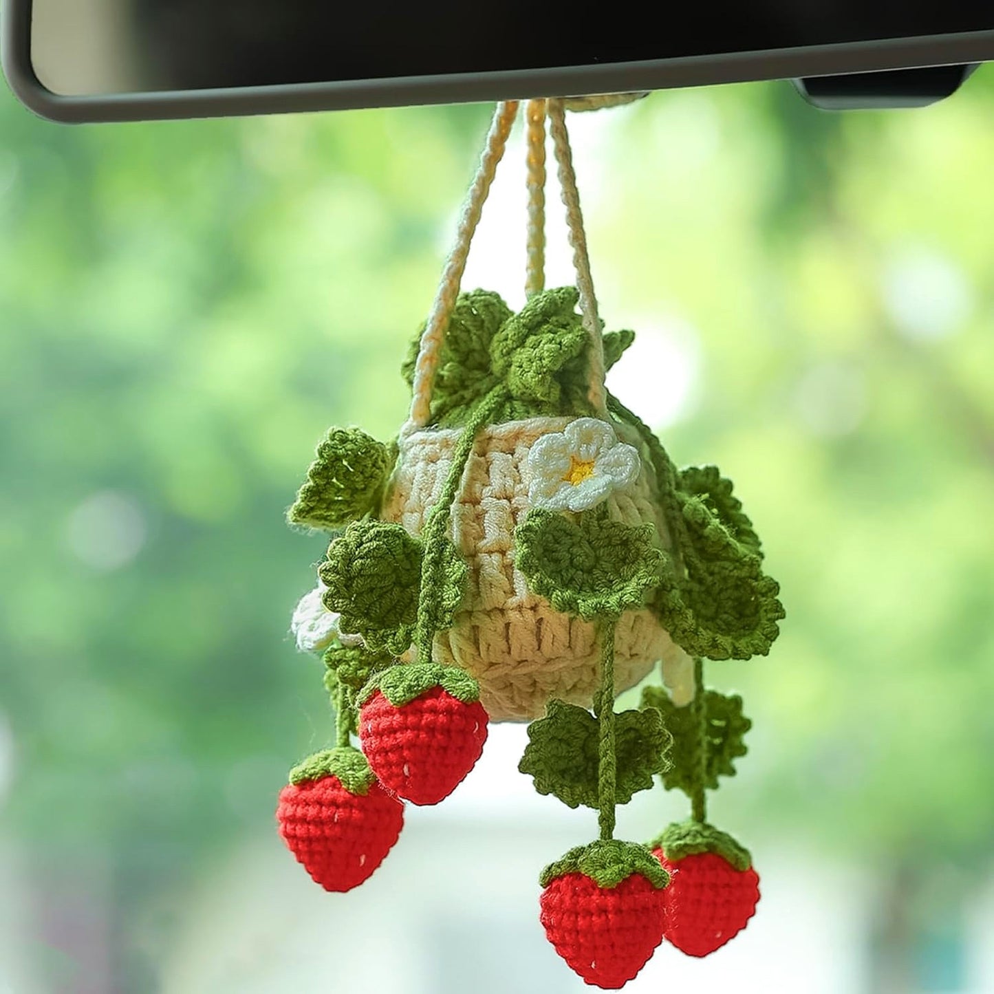 Hand Knitted Car Hanging Decorations