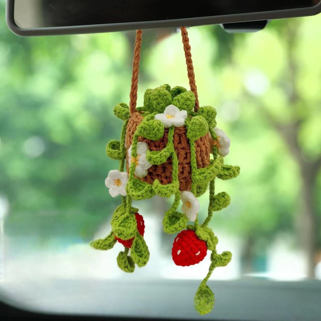 Hand Knitted Car Hanging Decorations