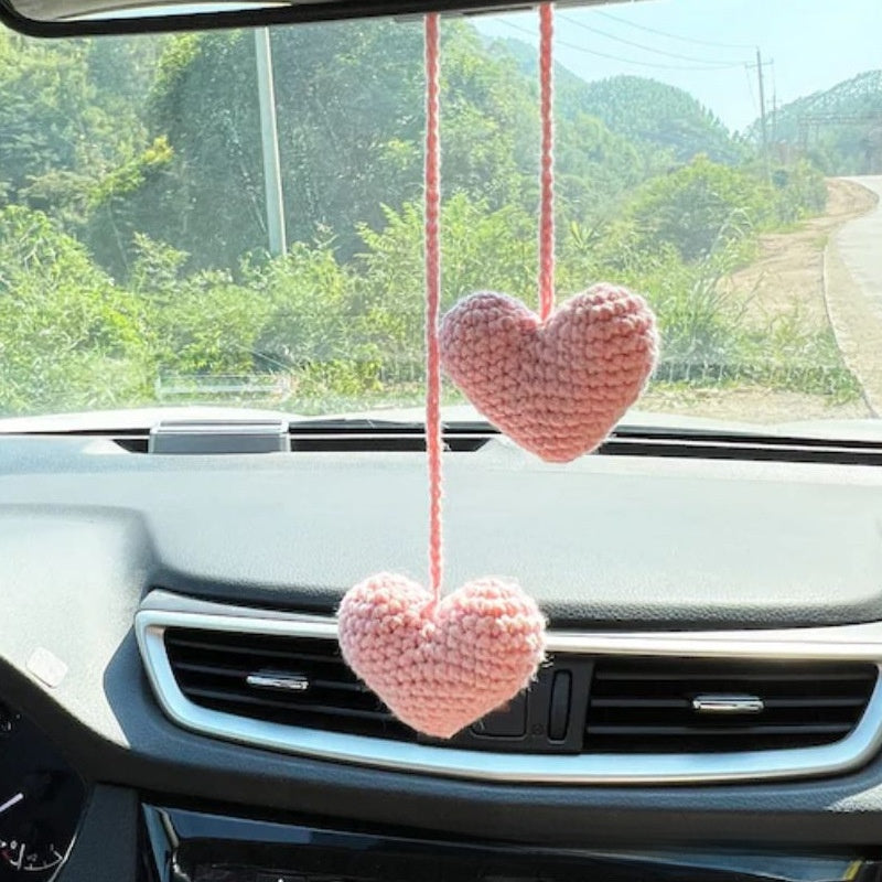 Hand Knitted Car Hanging Decorations