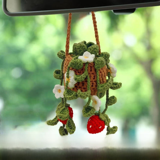 Hand Knitted Car Hanging Decorations