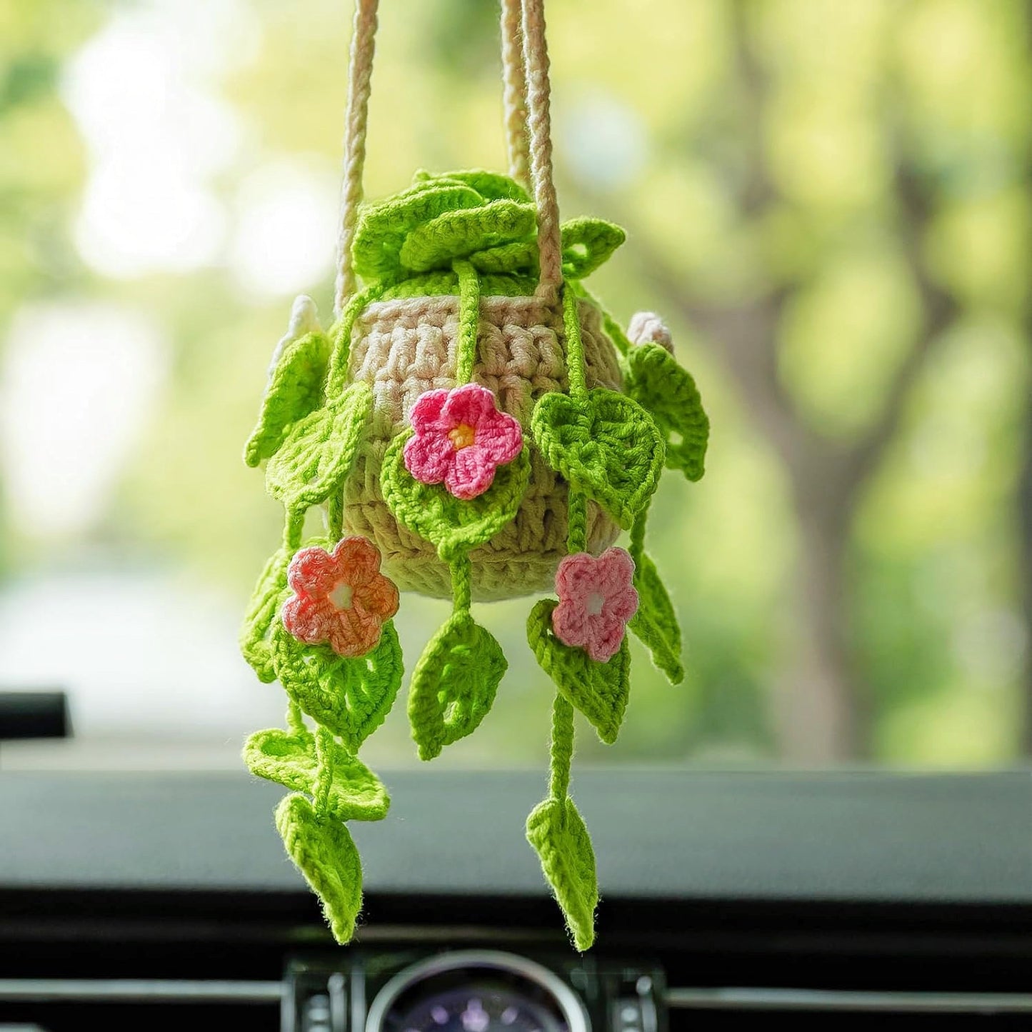 Hand Knitted Car Hanging Decorations