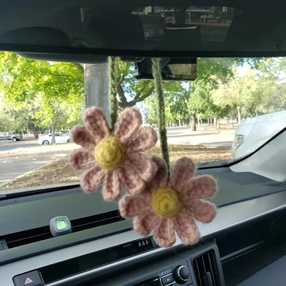 Hand Knitted Car Hanging Decorations