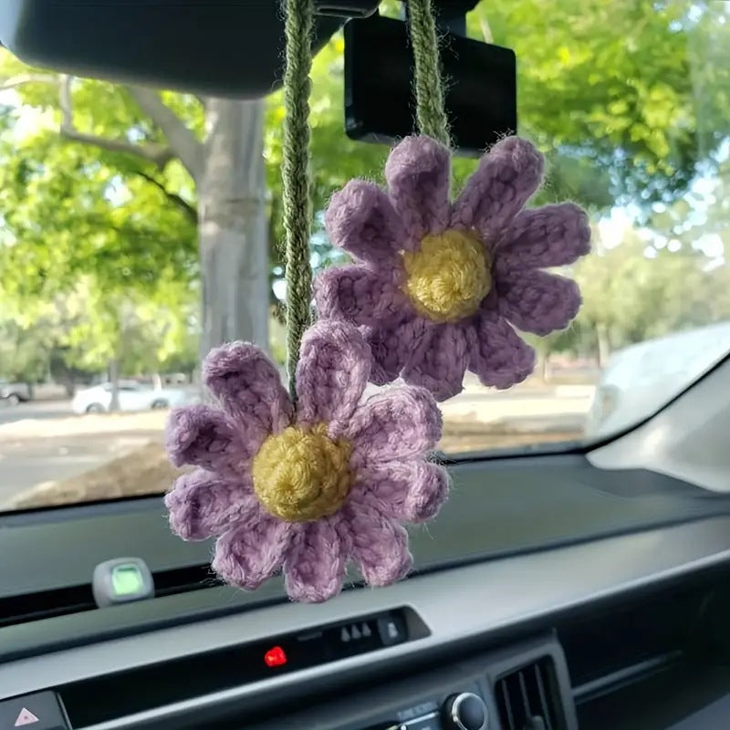 Hand Knitted Car Hanging Decorations
