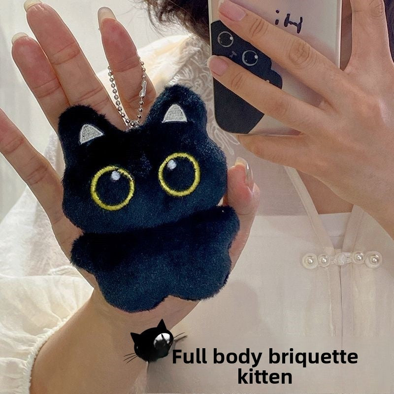 Hand-made Big-eyed Plush Cat Doll