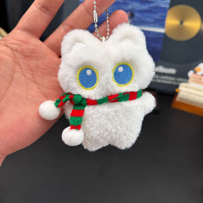 Hand-made Big-eyed Plush Cat Doll