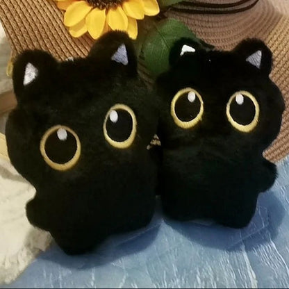 Hand-made Big-eyed Plush Cat Doll