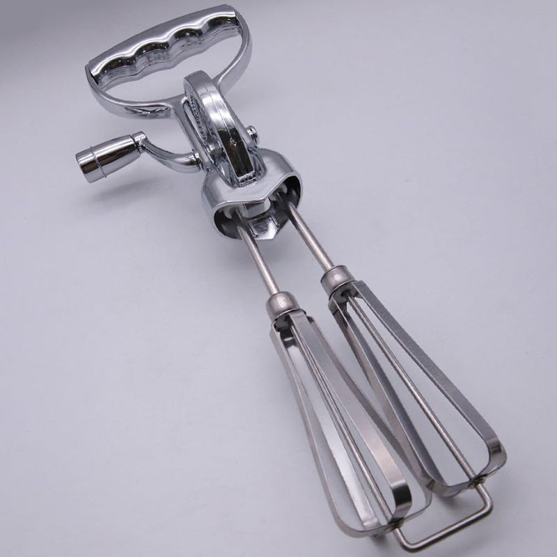 Hand-operated electroplating egg beater