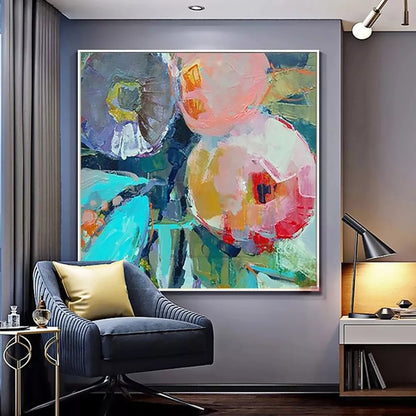 Hand Painted Abstract Fruit Oil Painting