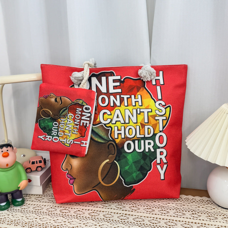 Hand-Painted Canvas Tote Bag