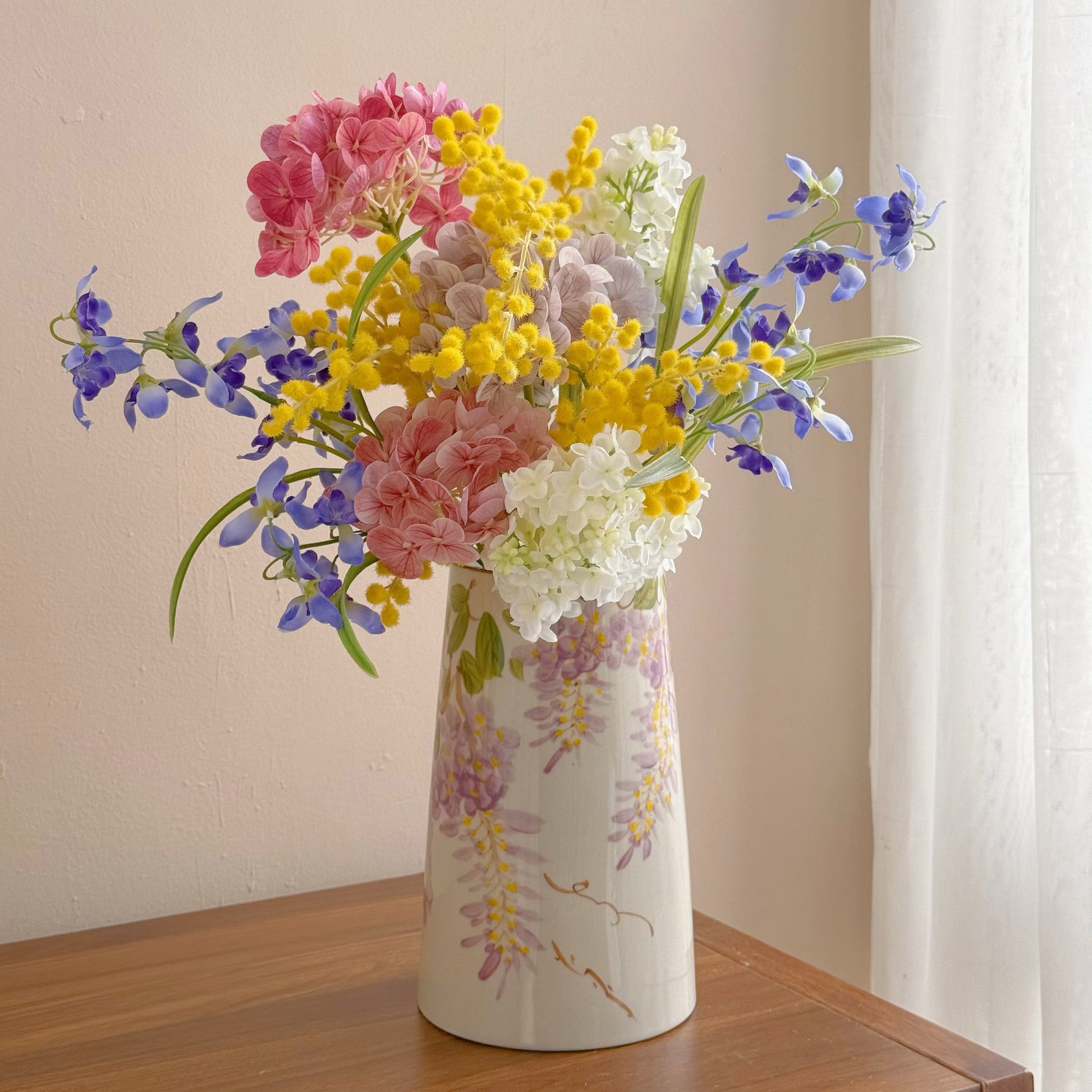 Hand Painted Ceramic Flower Vase