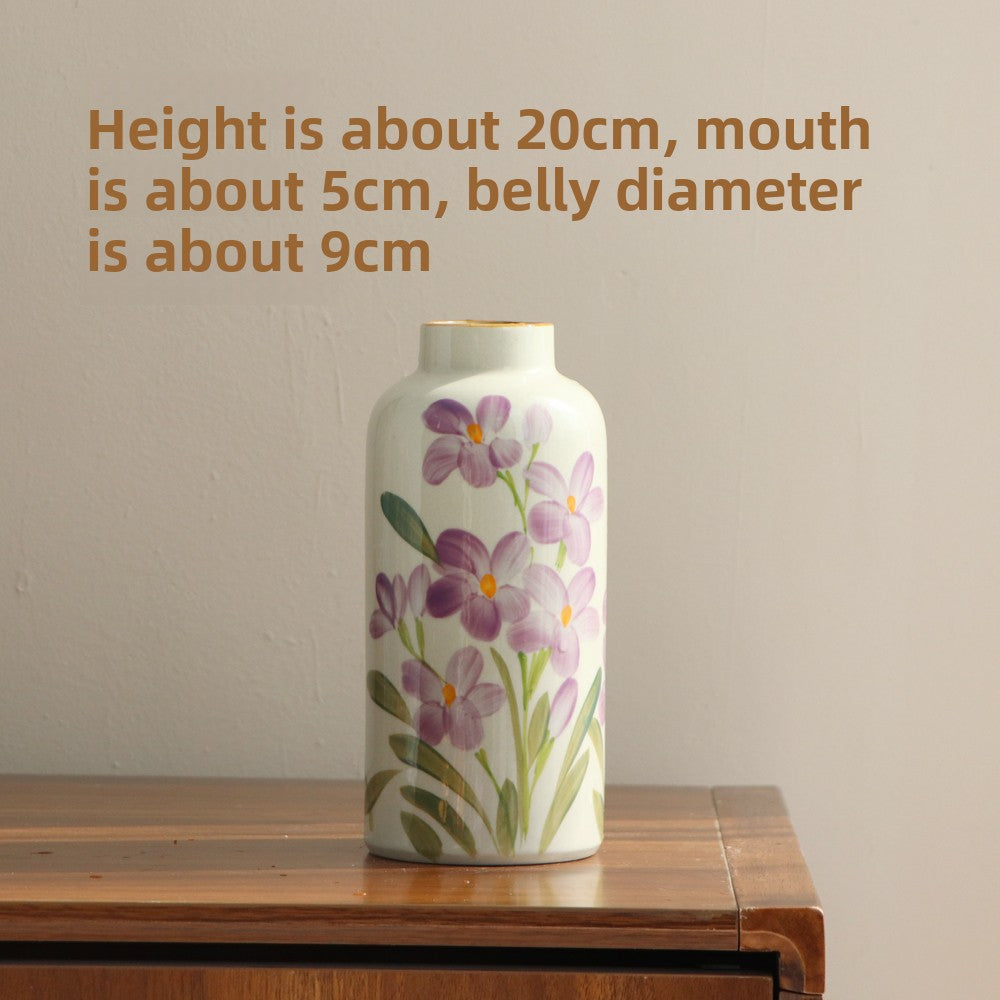 Hand Painted Ceramic Flower Vase