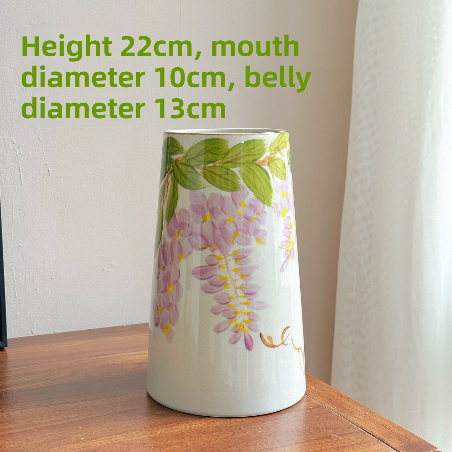 Hand Painted Ceramic Flower Vase