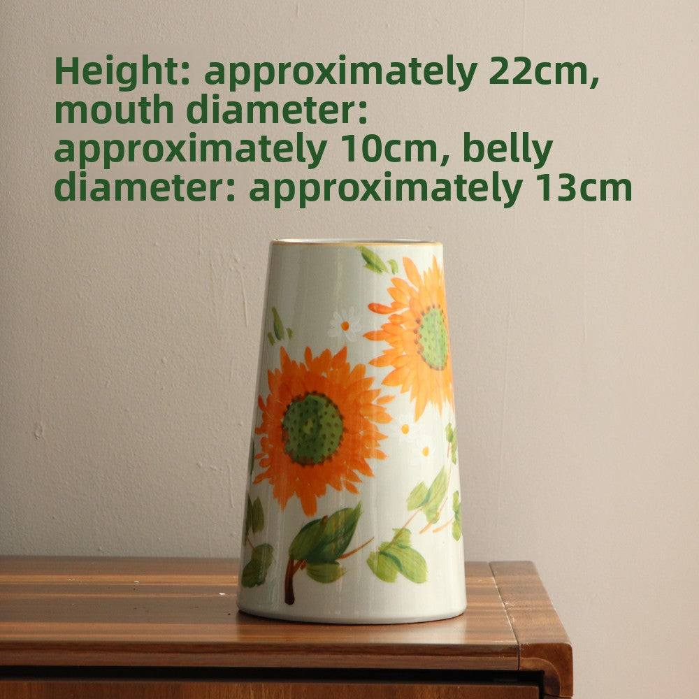Hand Painted Ceramic Flower Vase