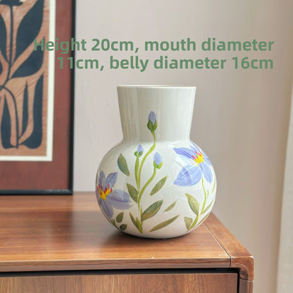 Hand Painted Ceramic Flower Vase