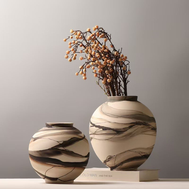 Hand-painted Ceramic Vase for Home Decoration