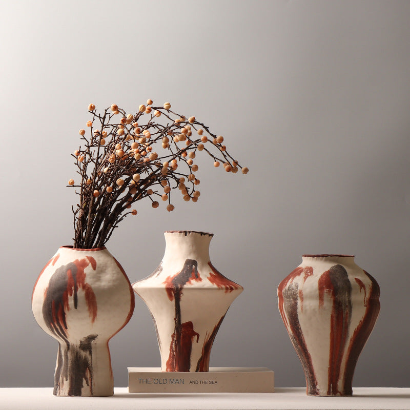 Hand Painted Ceramic Vase