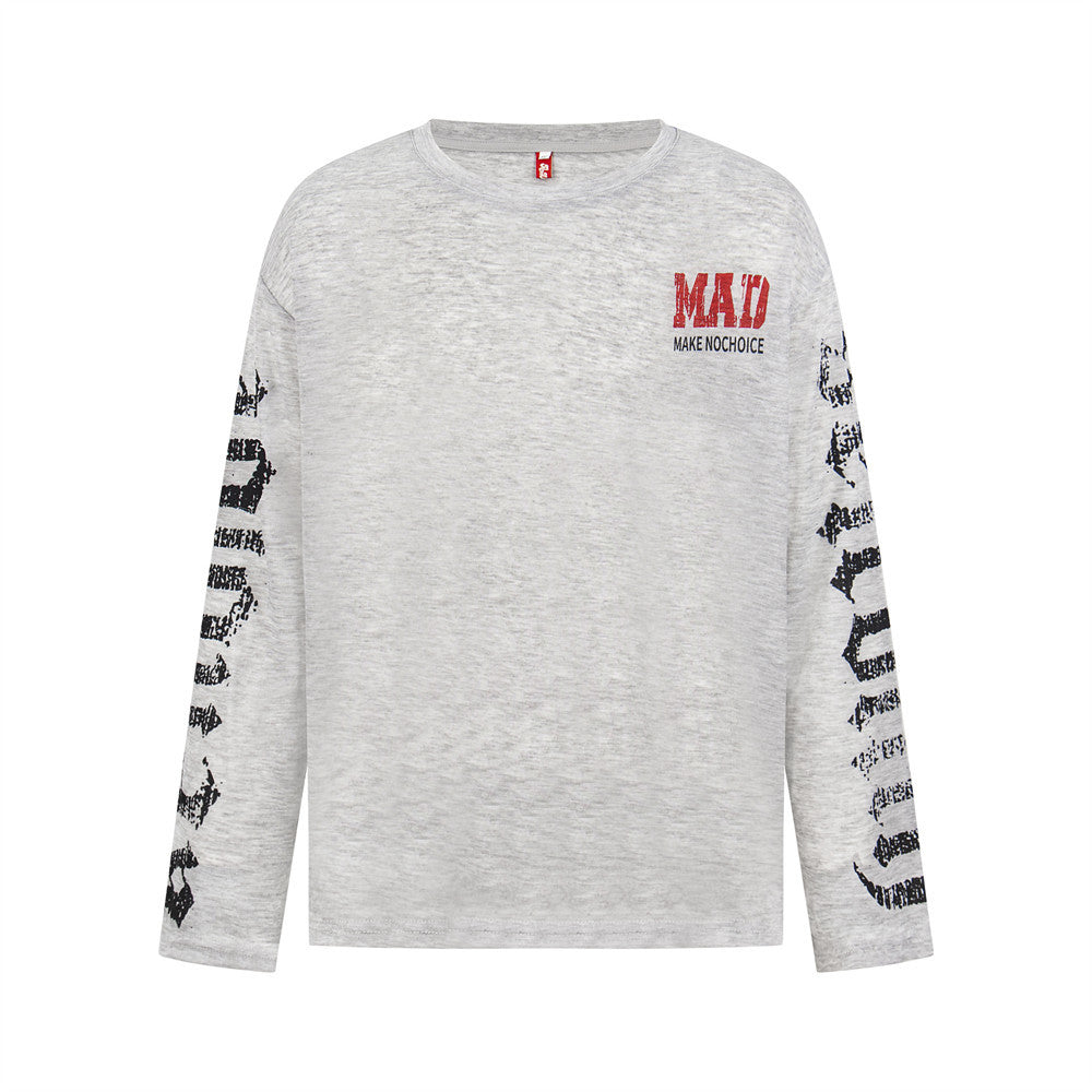 Hand-Painted Graffiti Long Sleeve T-Shirt
