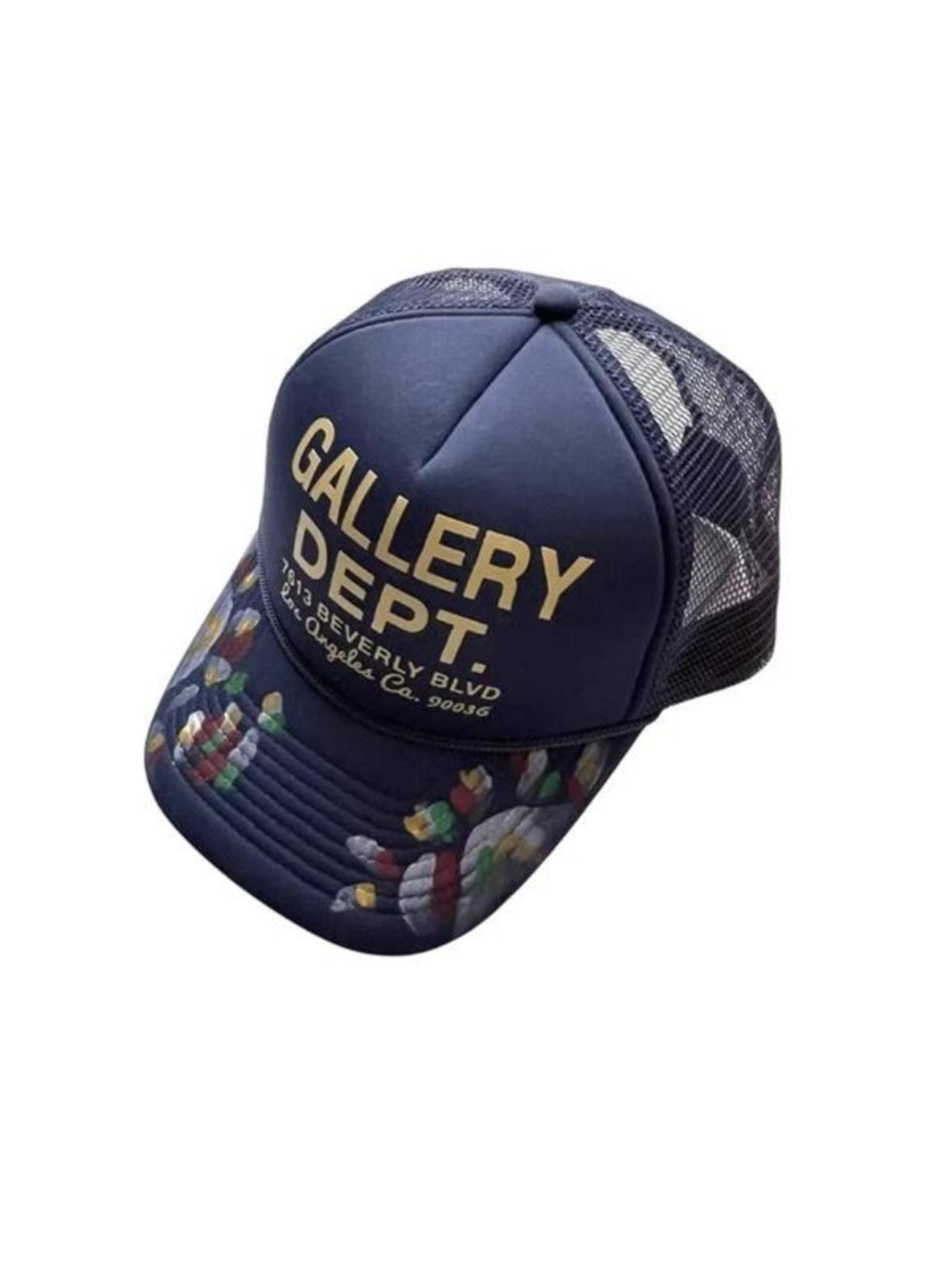 Hand-Painted Graffiti Mesh Baseball Cap
