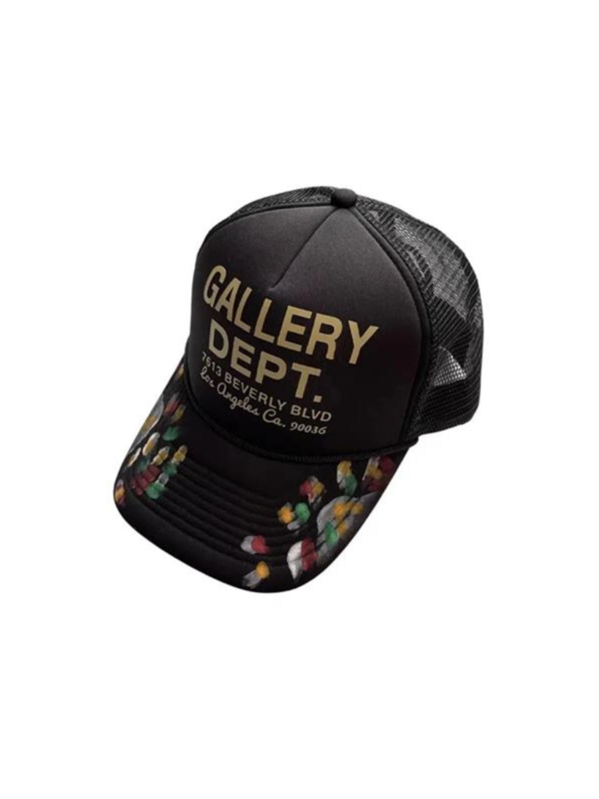 Hand-Painted Graffiti Mesh Baseball Cap