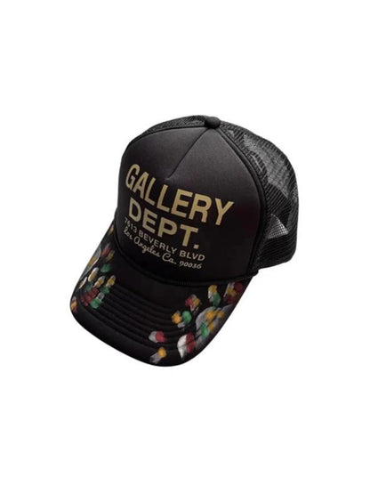 Hand-Painted Graffiti Mesh Baseball Cap