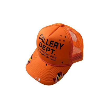 Hand-Painted Graffiti Mesh Baseball Cap