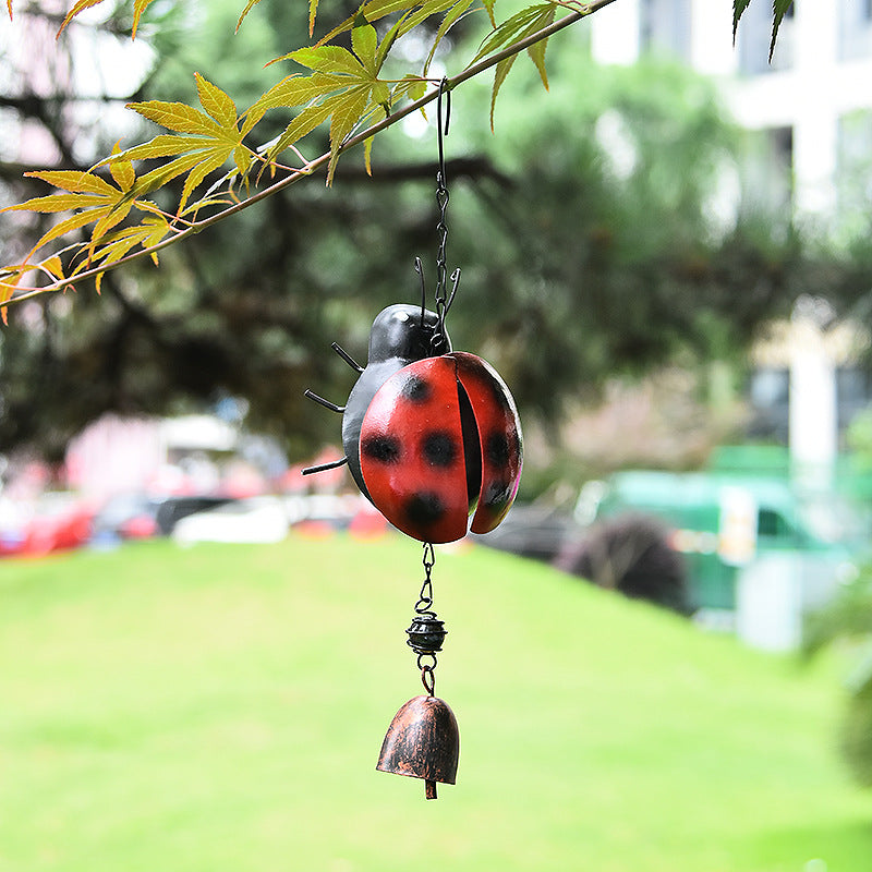 Hand-Painted Ladybug Bee Wind Chime