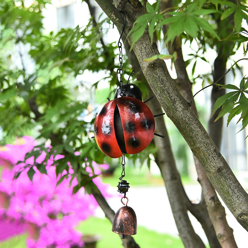 Hand-Painted Ladybug Bee Wind Chime