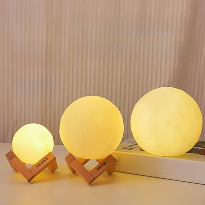 Hand-Painted Moon Lamp DIY Night Light for Bedroom Decoration