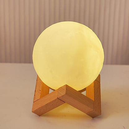 Hand-Painted Moon Lamp DIY Night Light for Bedroom Decoration