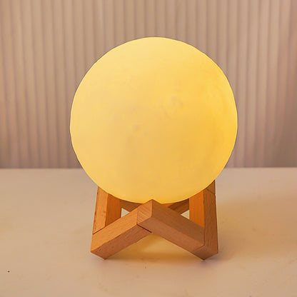 Hand-Painted Moon Lamp DIY Night Light for Bedroom Decoration
