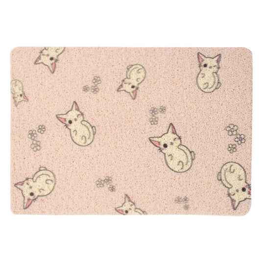 Hand-Painted PVC Pet Litter Control Mat